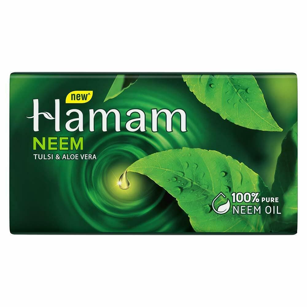 Hamam Soap with Neem , Tulsi and Aloe Vera Hamam Bath Soap 100GM 100GM