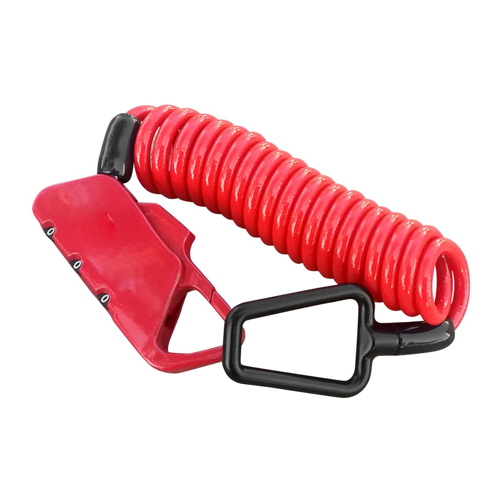 K2N Helmet Cable Lock Luggage Bike Password Anti Theft Lock Telescopic Cable Lock Changeable