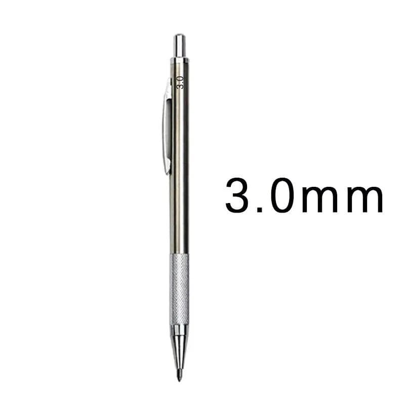 0.3/0.5/0.7/0.9/1.3/2.0/3.0mm/7Pcs Mechanical Pencil Set Full Metal Art Drawing Painting Automatic Pencil with Leads Office School Supply 3.0mm