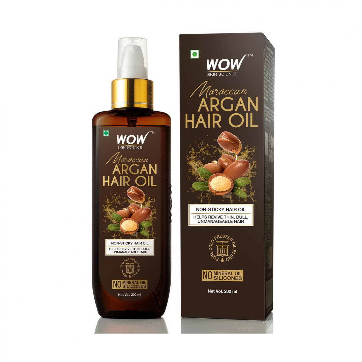 Natural Argan Hair Oil (200 ml), Argan Hair Oil WOW Skin Science 20.78125