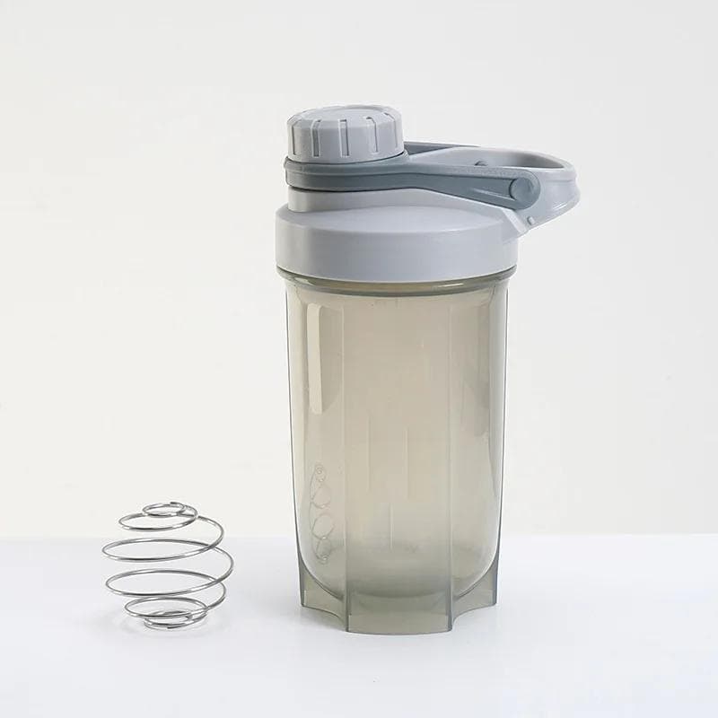 500ML Water Bottle For Drink Plastic Leak Proof Sports Bottles Protein Shaker Water Bottle Drinkware grey