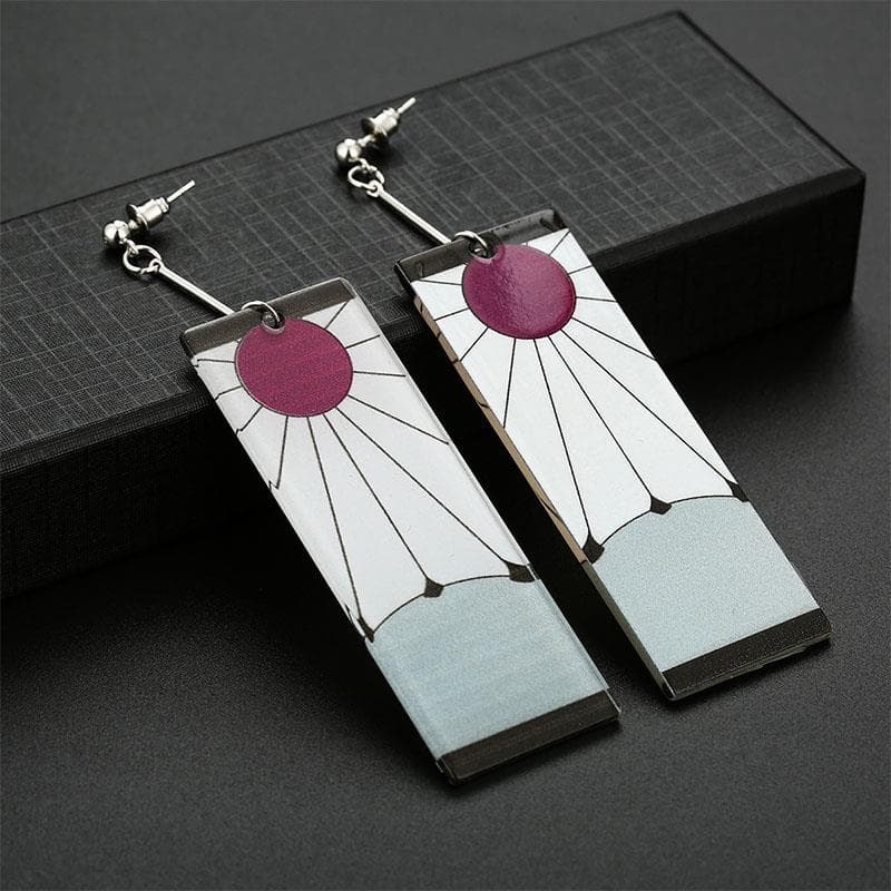 Demon Slayer Blade Earrings Ear Clip Ear Hook Cosplay Anime Ear Pin