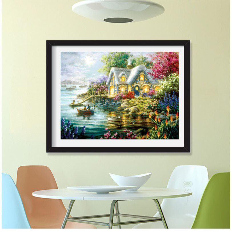 5D Diamond Embroidery Landscape Crystal Diamond Painting Full Square Cross Stitch Home Decoration 20X30CM