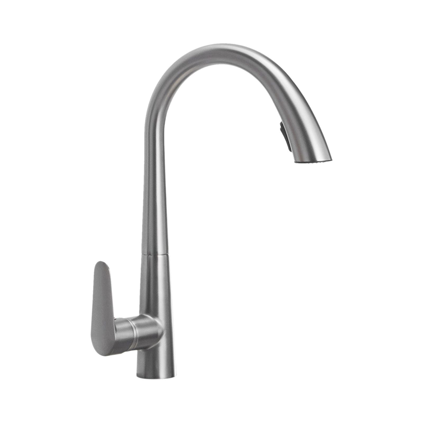 360 degrees Swivel Pull Out Kitchen Faucets with 2 Spray Modes High Arc Bathroom Sink Faucets Pull Down grey