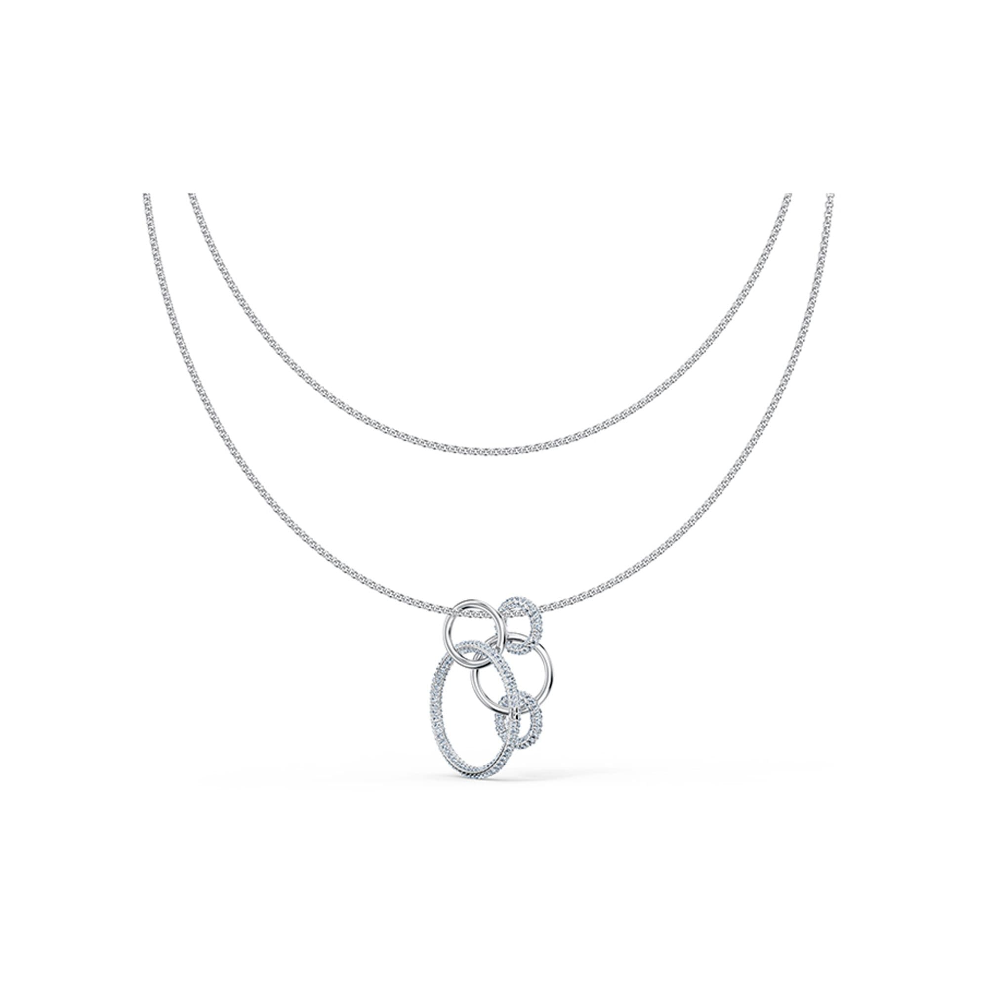 Swarovski Stone Series Interlocking Necklace Women necklaces Silver 5512604 One Size