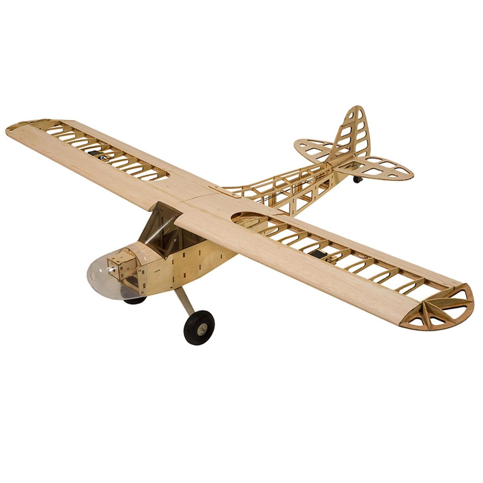 Dancing Wings Hobby S0801 Balsa Wood RC Airplane 1.2M Piper Cub J-3 Remote Control Aircraft KIT