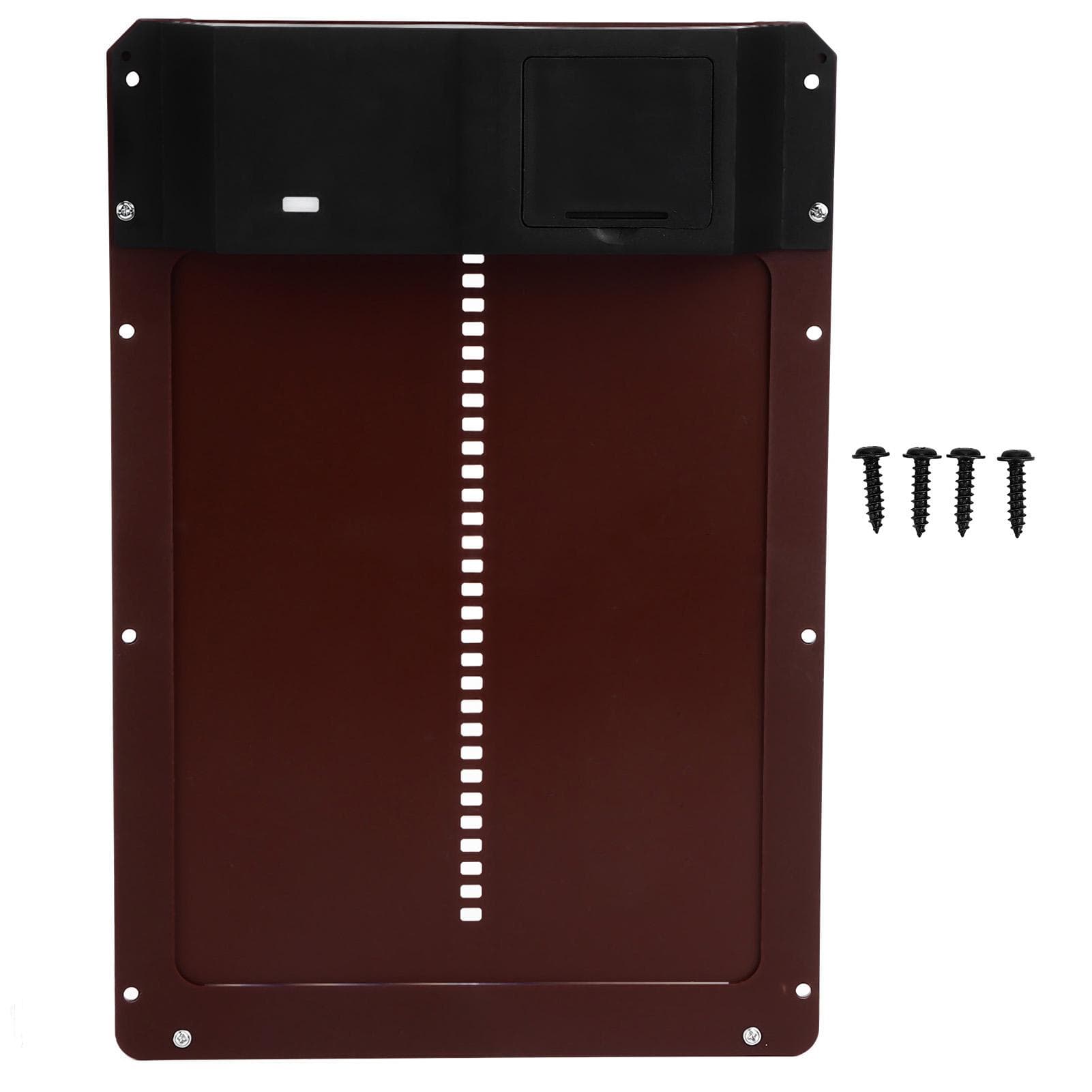 Automatic Chicken Coop Door Poultry Protection Door Light Sensing for Farm Poultry Keeping Red brown