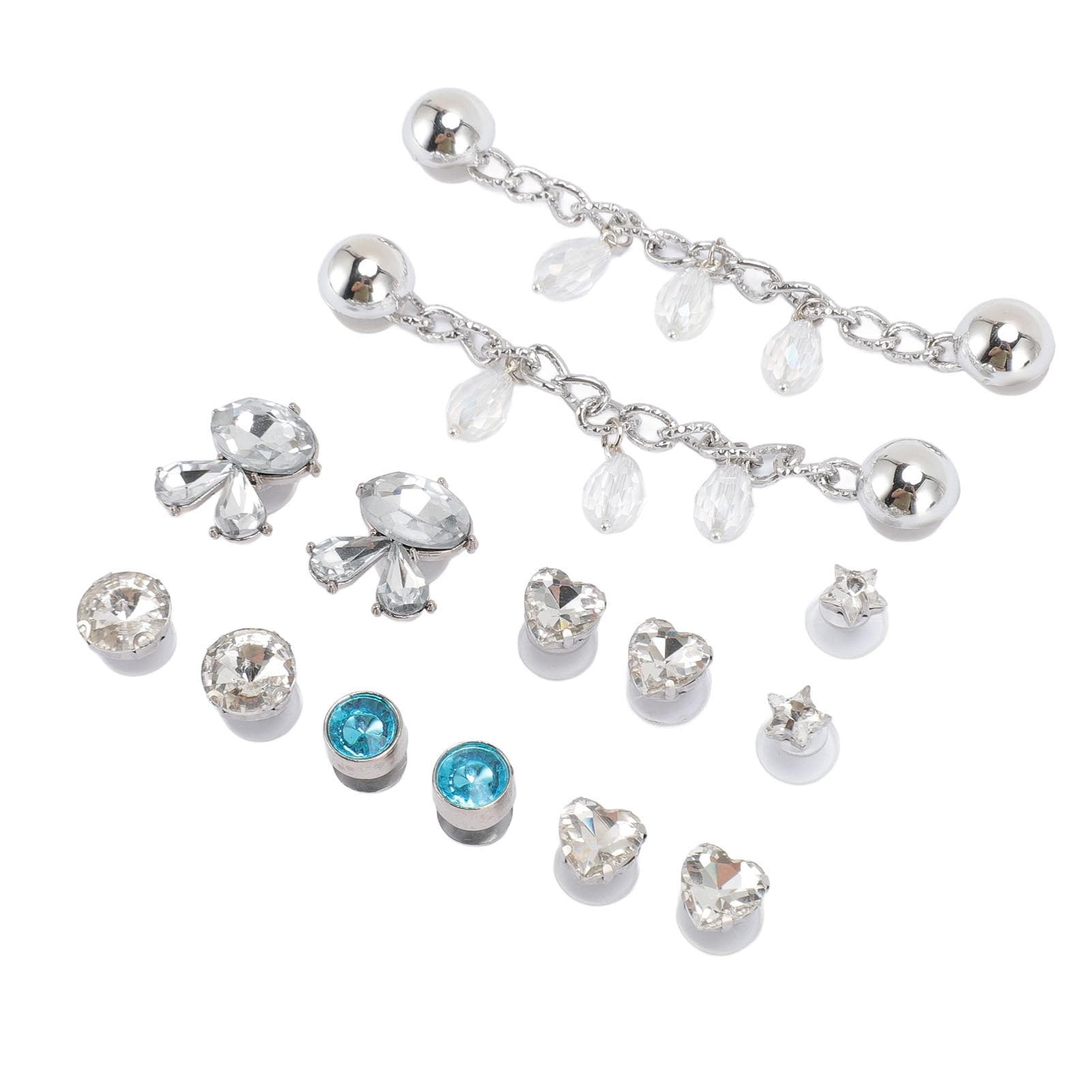 14pcs Decorative Shoe Clips DIY Shoe Buckle Decoration Eye Catching All Matching Removable Shoe
