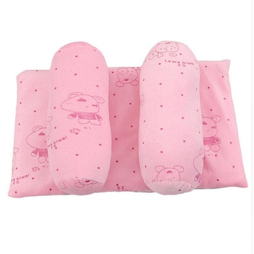 Newborn Baby Infant Pillow Anti-heading Pillow Multi-function Adjustment Pillow pink