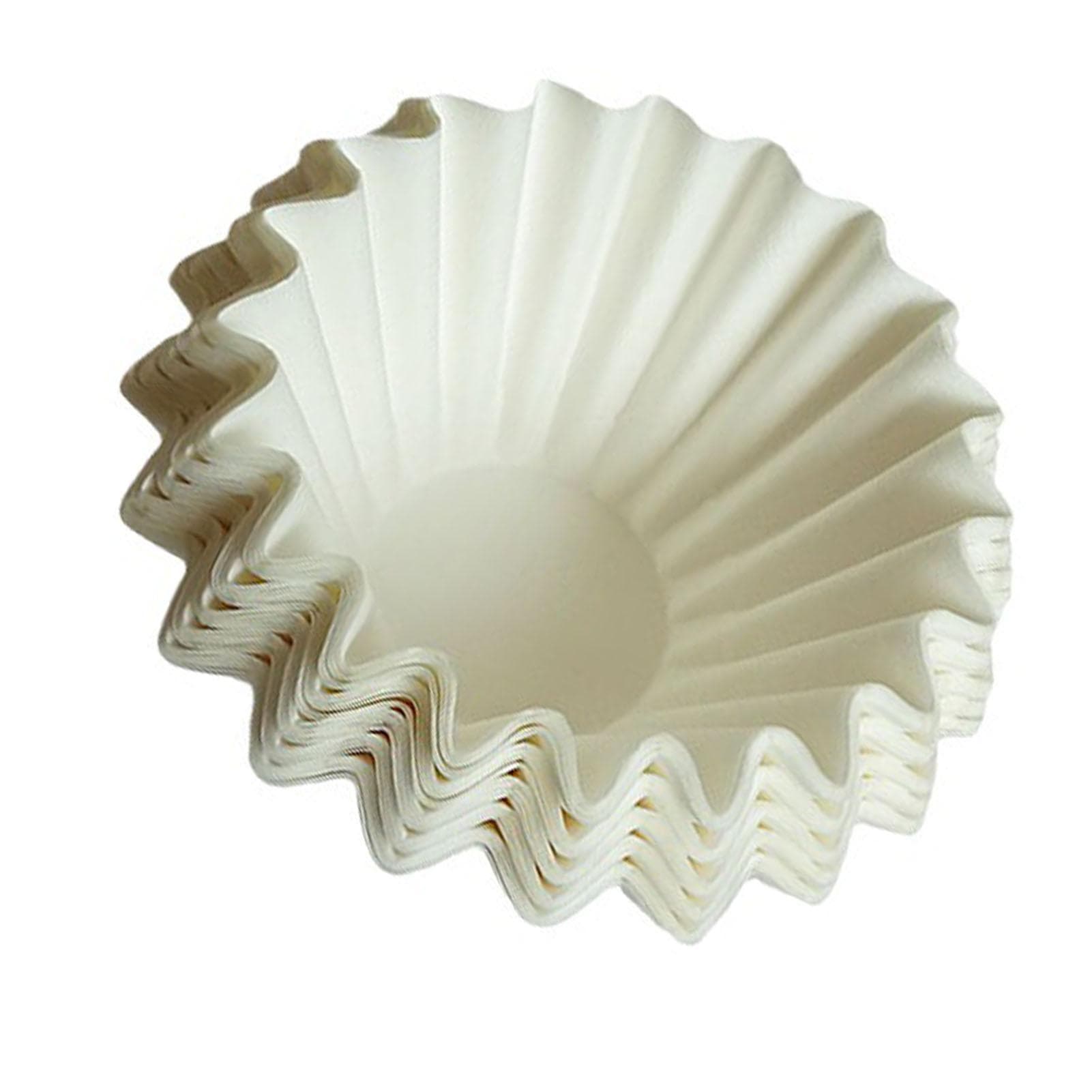 100Pcs Coffee Filter Paper 185mm Disposable Round Shape Coffee Strainer for Home Drinks