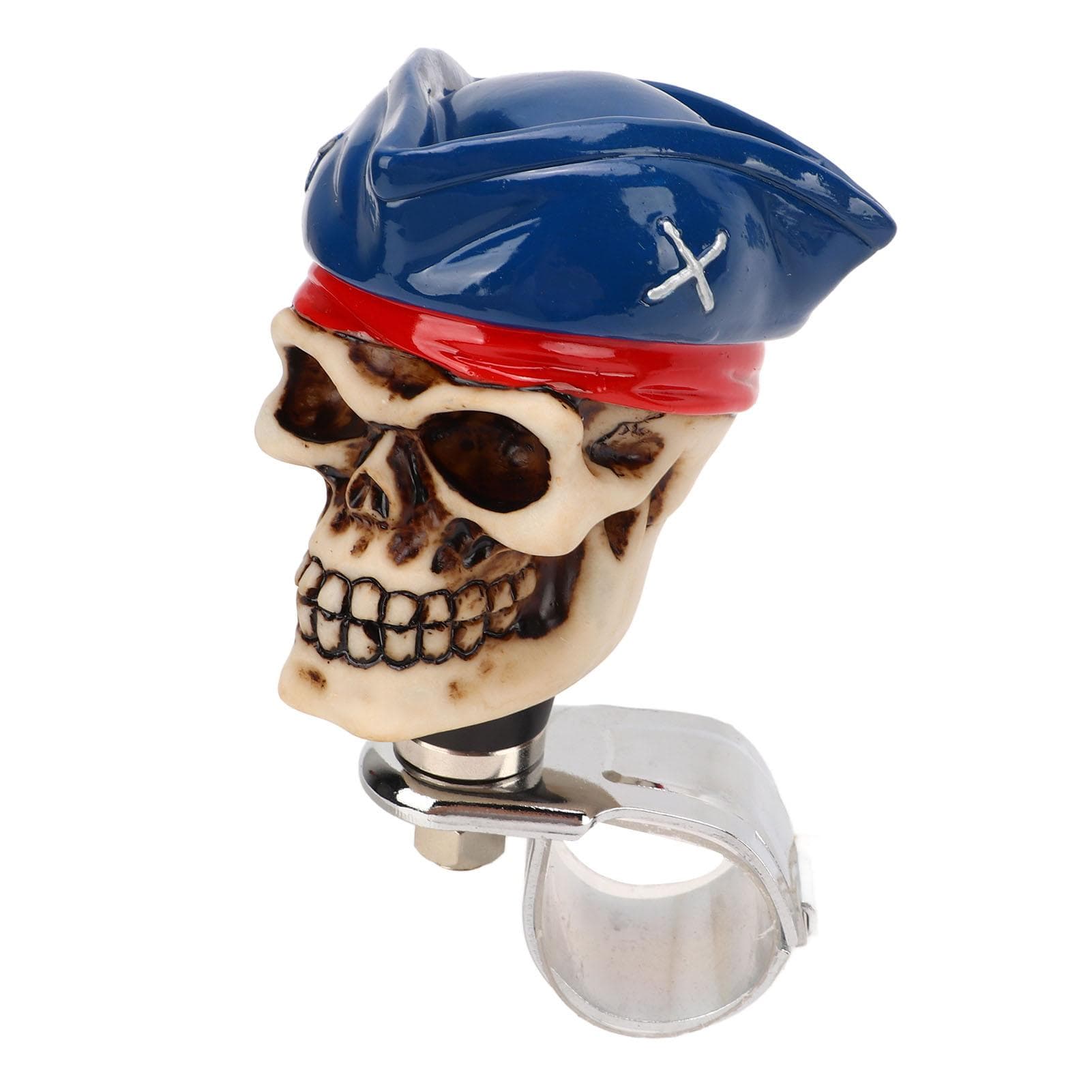 Skull Shape Steering Wheel Spinner 3cm Diameter Resin Turn Knob Booster for Cars Trucks Tractors