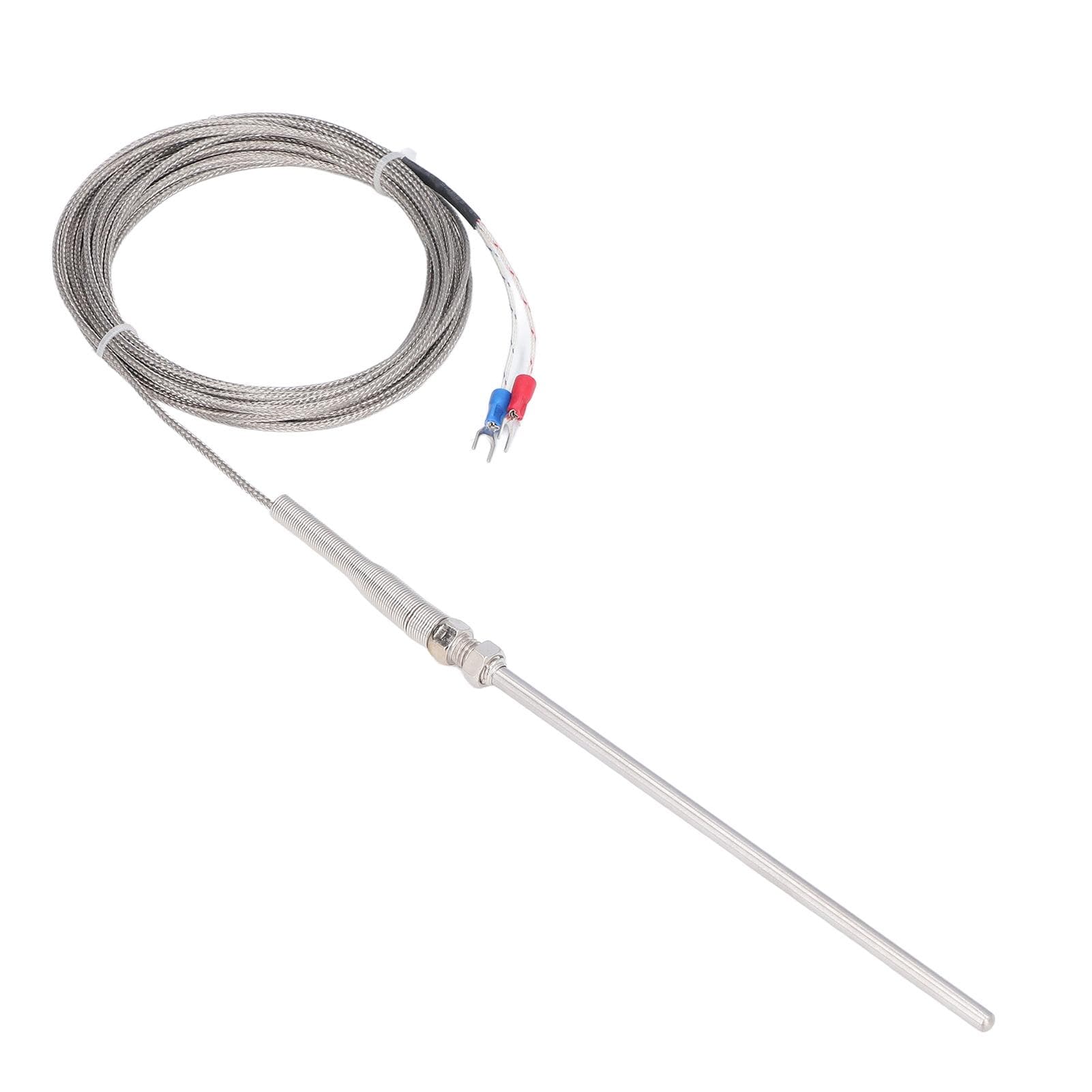 Thermocouple K Type 150mm Probe 0 degrees C to 600 celsius Quick Response 5 Meters Length Temperature Sensor