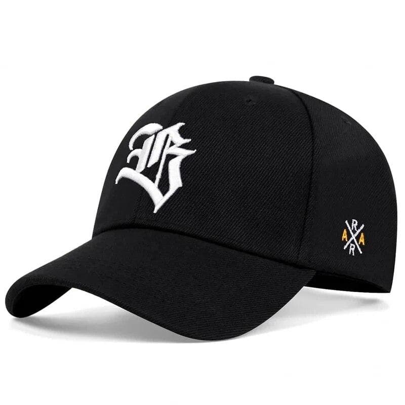Hat Women's Korean Version Fashion Casual Baseball Cap Men's Spring Summer Outdoor Sports Embroidery Ar Letter Cap Adjustable black