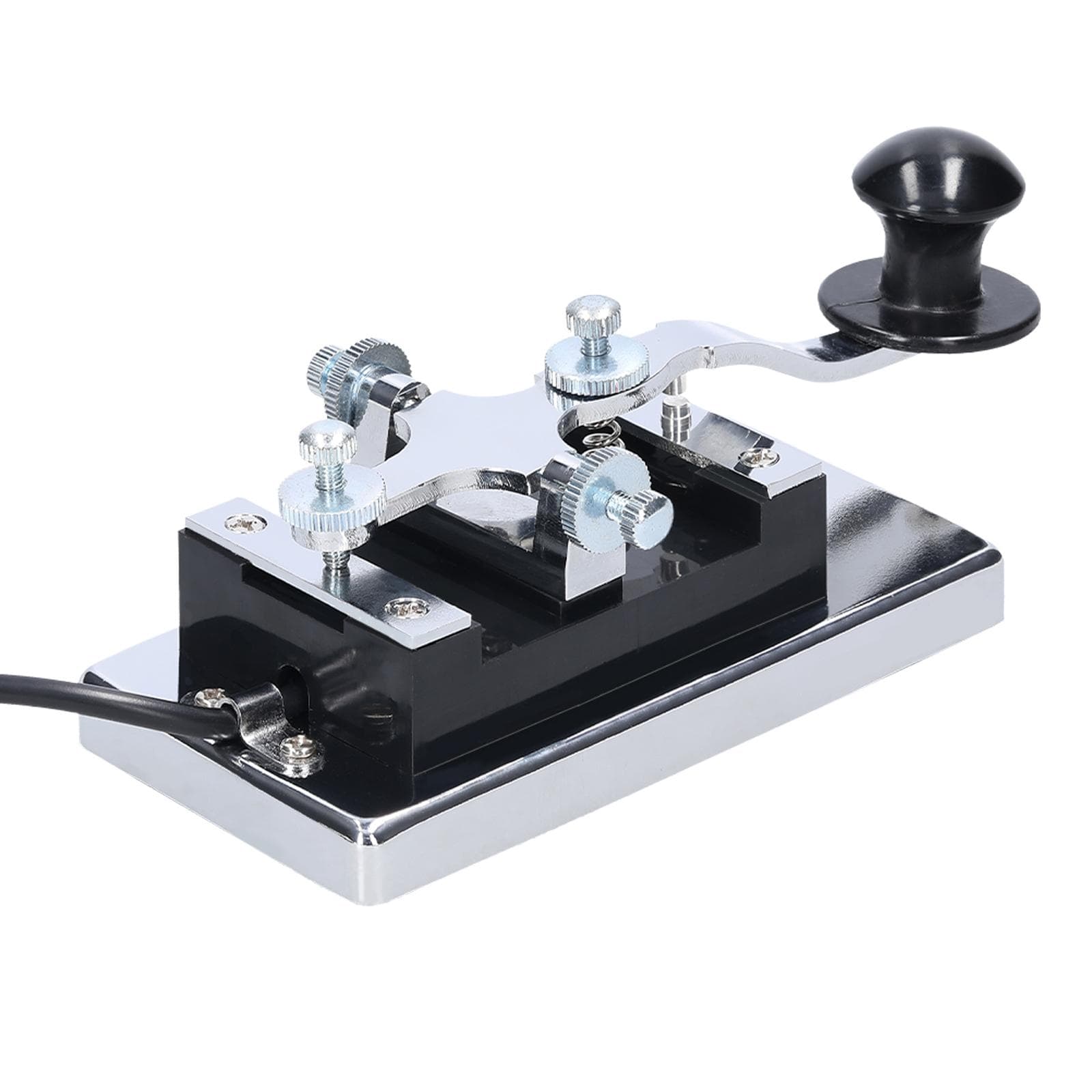 K4 Heavy-duty Electric Telegraph Key CW Communication Short Waves Morse Code Key DIY Telegraphing 6.5mm plug multicolour