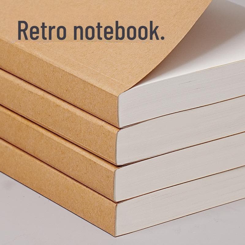 Vintage-Style Thick Blank Notebook: Student Sketchbook and Large Drawing Diary A5 Medium - 20 Sheets, 40 Pages