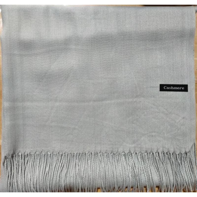 Solid Color Cashmere Scarf Women'S Autumn And Winter Explosion 220G Classic Light Board Monochrome Tassel Versatile Warm Shawl Gift 68x200cm