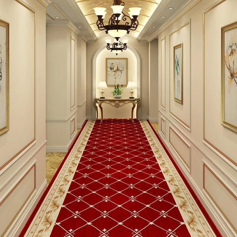 Simple Long Corridor Carpet Hotel Hallway Aisle Rug Home Office Stair Carpet Bedroom Kitchen Floor Mat Decorative Entrance Customized size