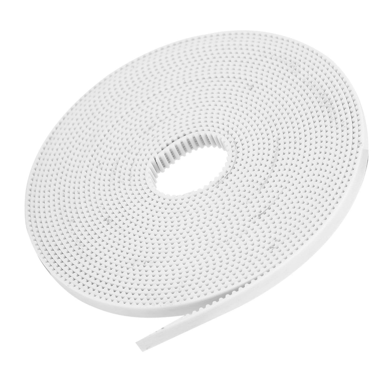 Synchronous Belt White NonSlip Timing Cogged Toothed Strip with Steel Core 2GT6mm(5 Meters )