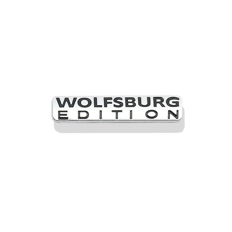 Car Accessories WOLFSBURG EDITION Logo Emblem Side Rear Trunk Badge Metal Decals Decoration Car Styling blue