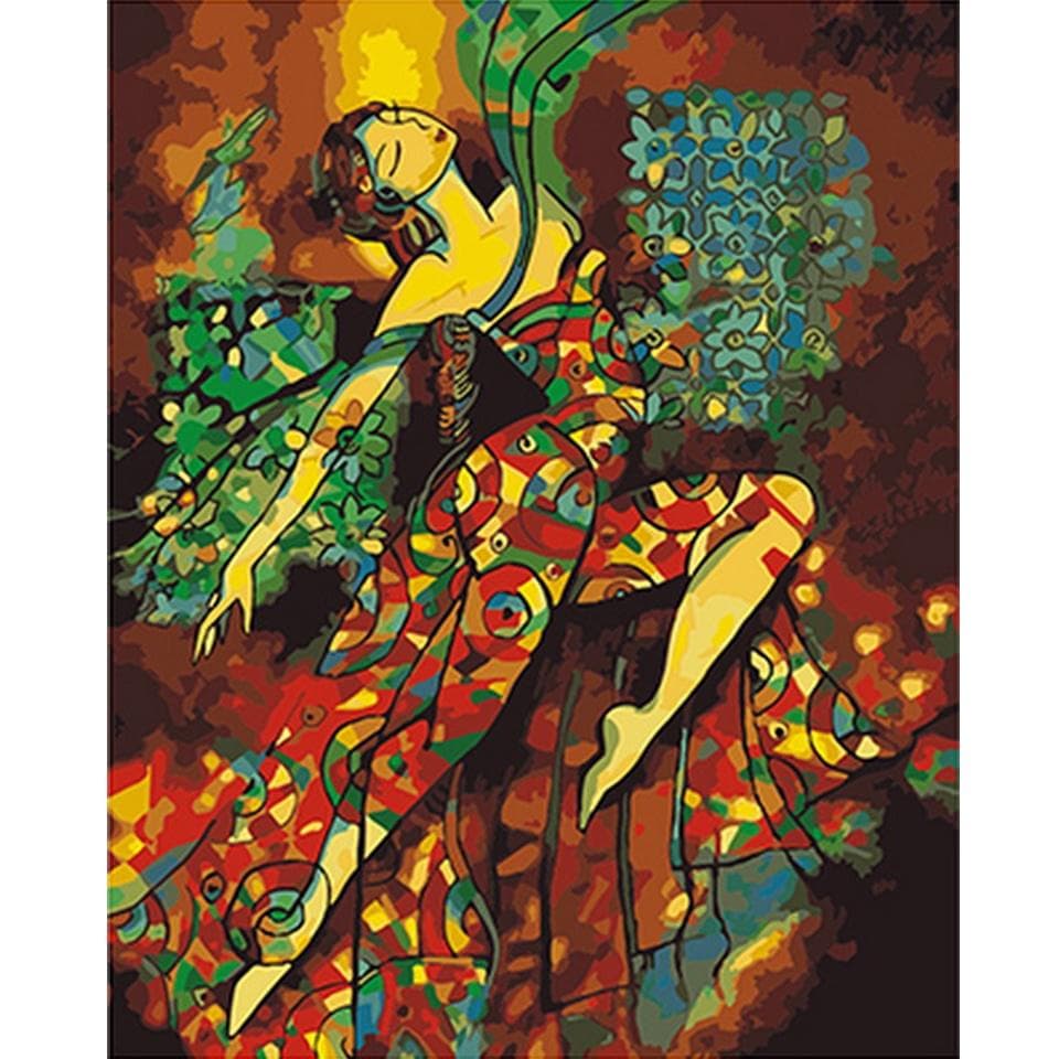 Diamond Mosaic Cartoon woman Picture Of Rhinestones 5d Diamond Painting 20X30CM