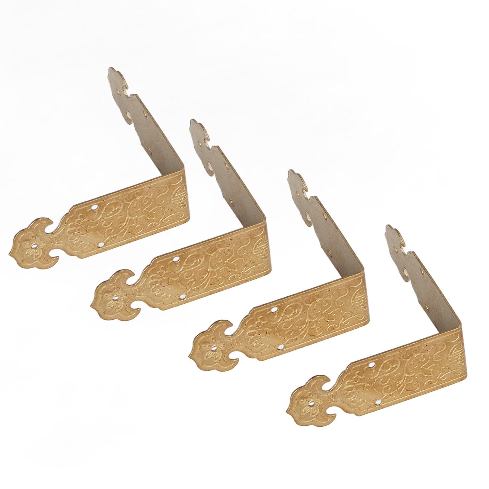 10 Sets 5cm Box Corner Protectors Chinese Antique Copper Edging Table Guards Corner Protector