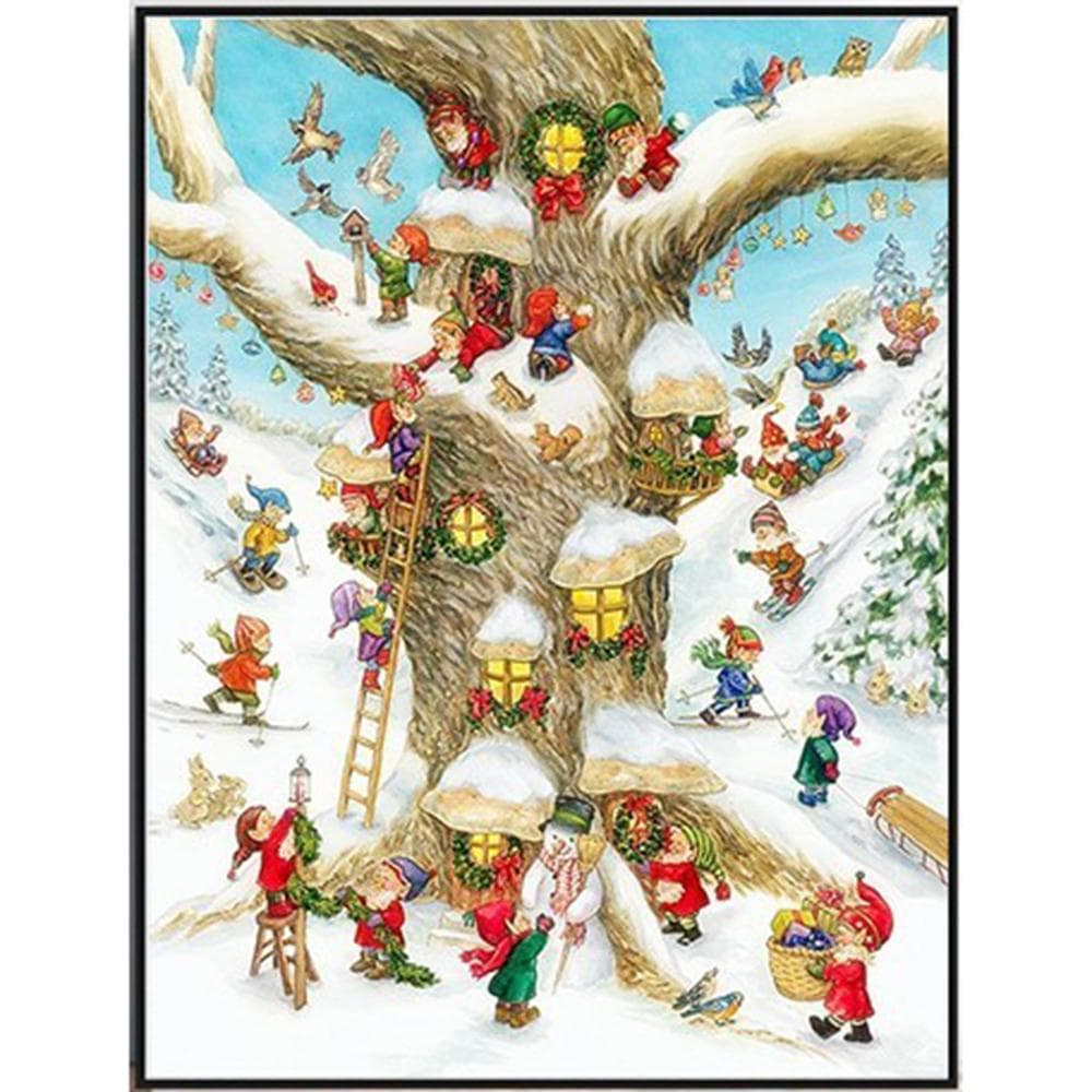 Christmas Diamond Painting Santa Claus Diamond Embroidery Winter Cross stitch Gift Home Decor 20X30CM