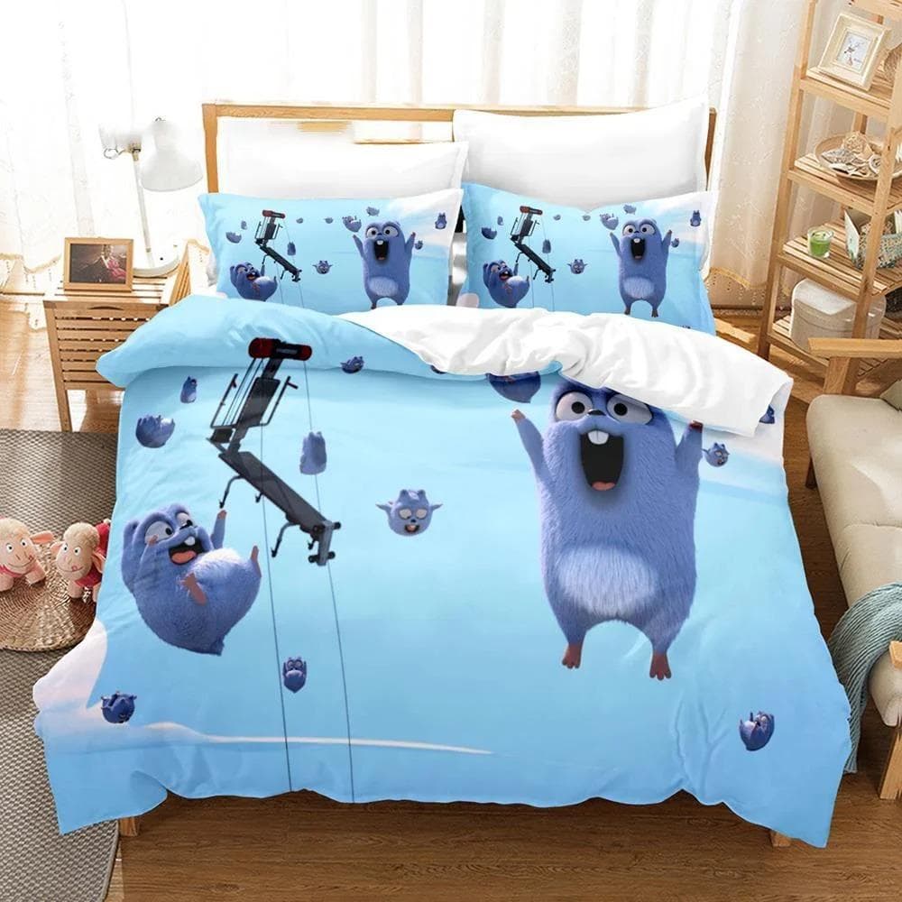 3D Printed Grizzy N Lemmings Bedding Set Duvet Cover Bedroom Comforter Covers Single Twin King Size Quilt Cover Home 70x133cm 2pcs