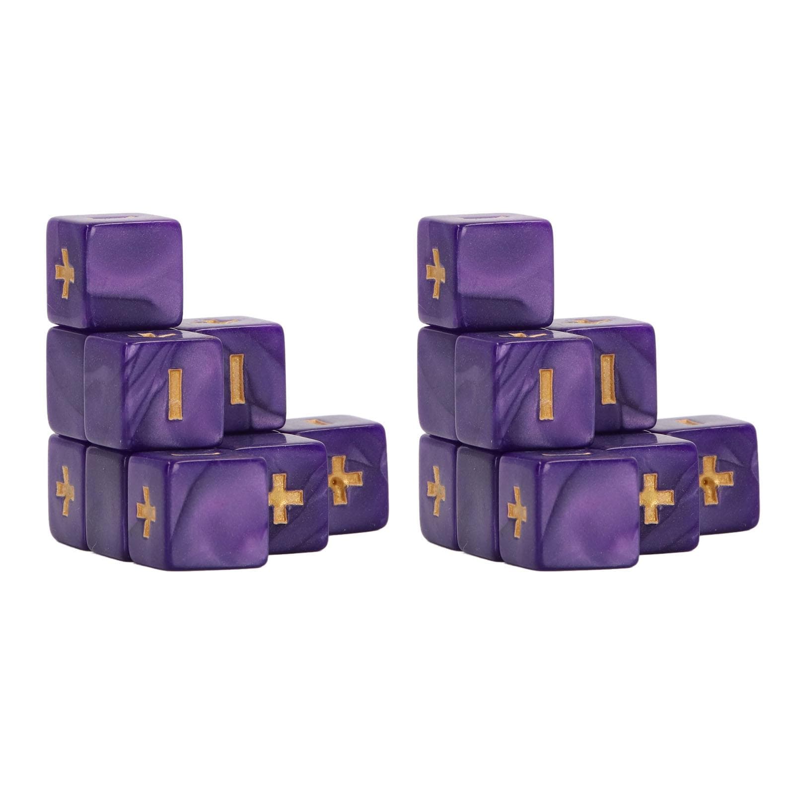 20Pcs 16mm Dice Set Math Operation Calculation Minus Sign Plus Toys for Kids Classroom Teaching