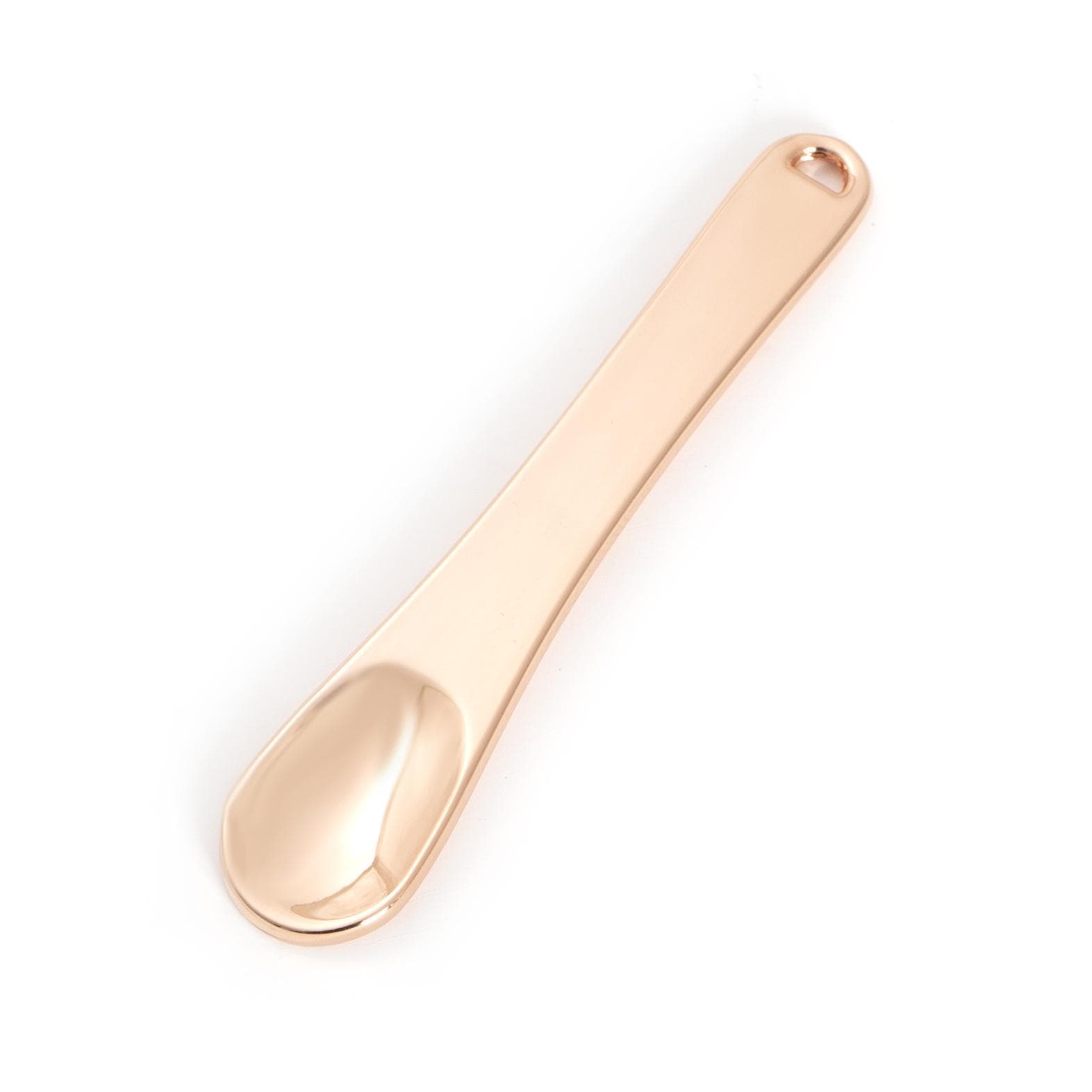 1pcs Metal Zinc Mini Cosmetic Spatula Curved Scoop Gold Silver Makeup Mask Cream Spoon Eye Cream Stick Beauty Scoop pink