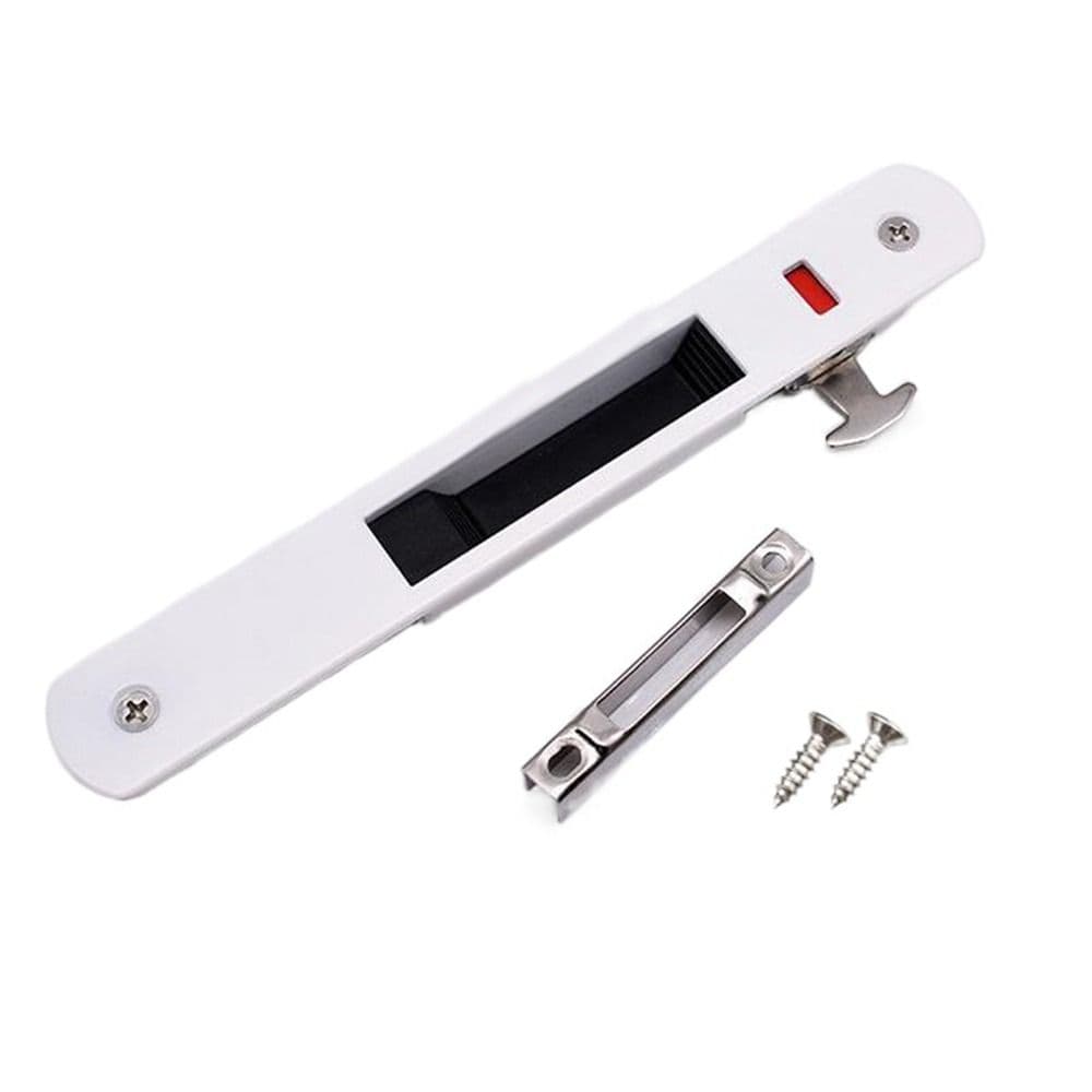 1Pcs Sliding Glass Door Window Handle Lock Hook Style Flush Mount Zinc Alloy Durable Practical Sliding Door Sliding Window