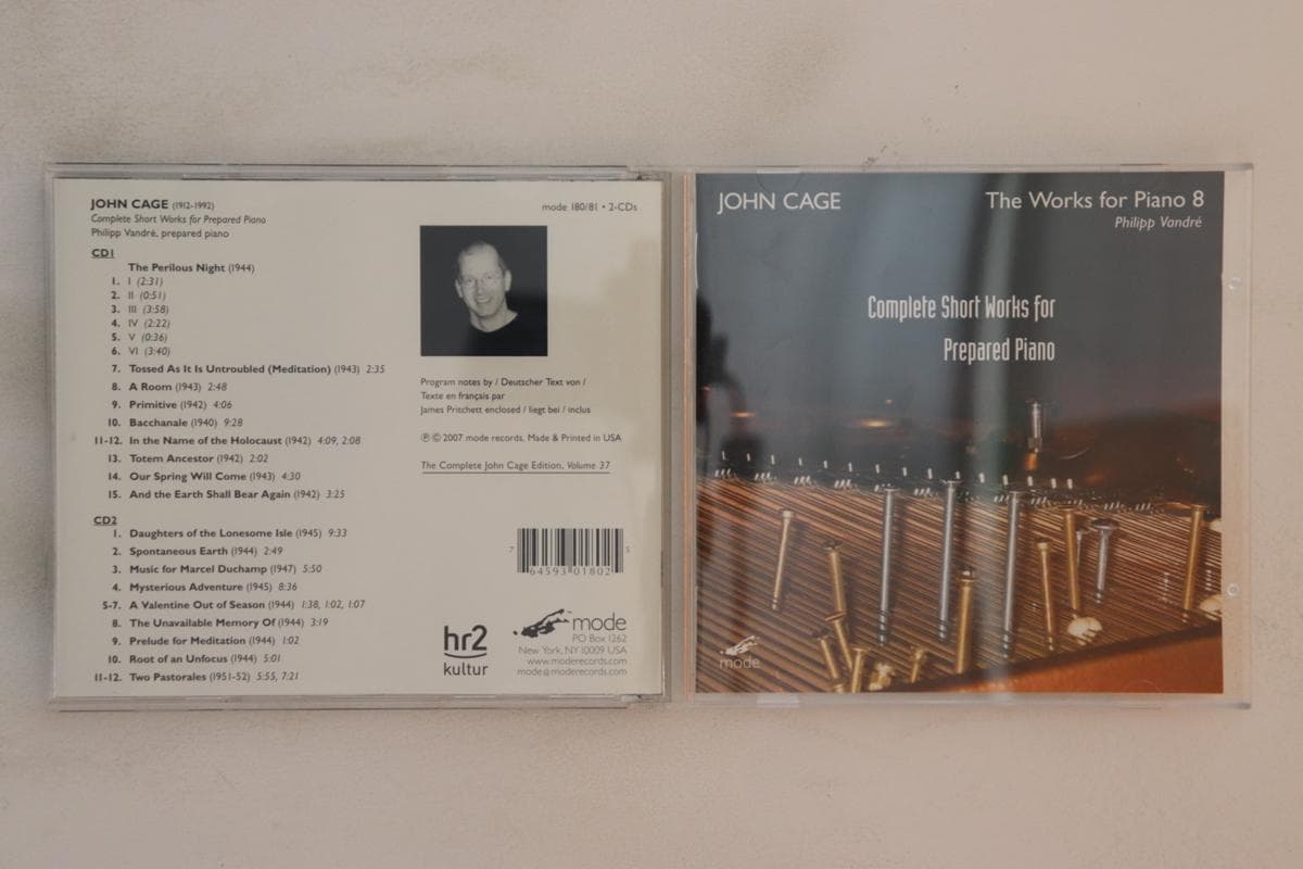 CD PHILIPP VANDRE - Cage Complete Short Works For Prepa MODE1801 MODE 2007 Japan Classical Used