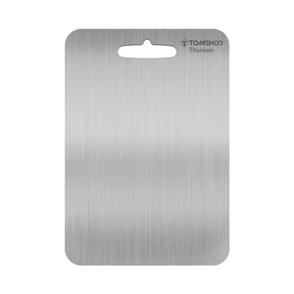 Titanium Cutting Board Lightweight & Durable Kitchen Board Non-toxic & Rust-resistant Chopping silver