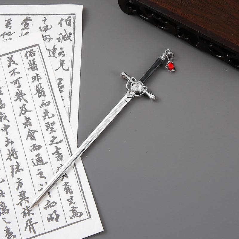 New Chinese Ancient Style Hanfu Hairpin Simple Elegant Headwear Women Geometric Shape Alloy Hair Accessories Headdress Electropl