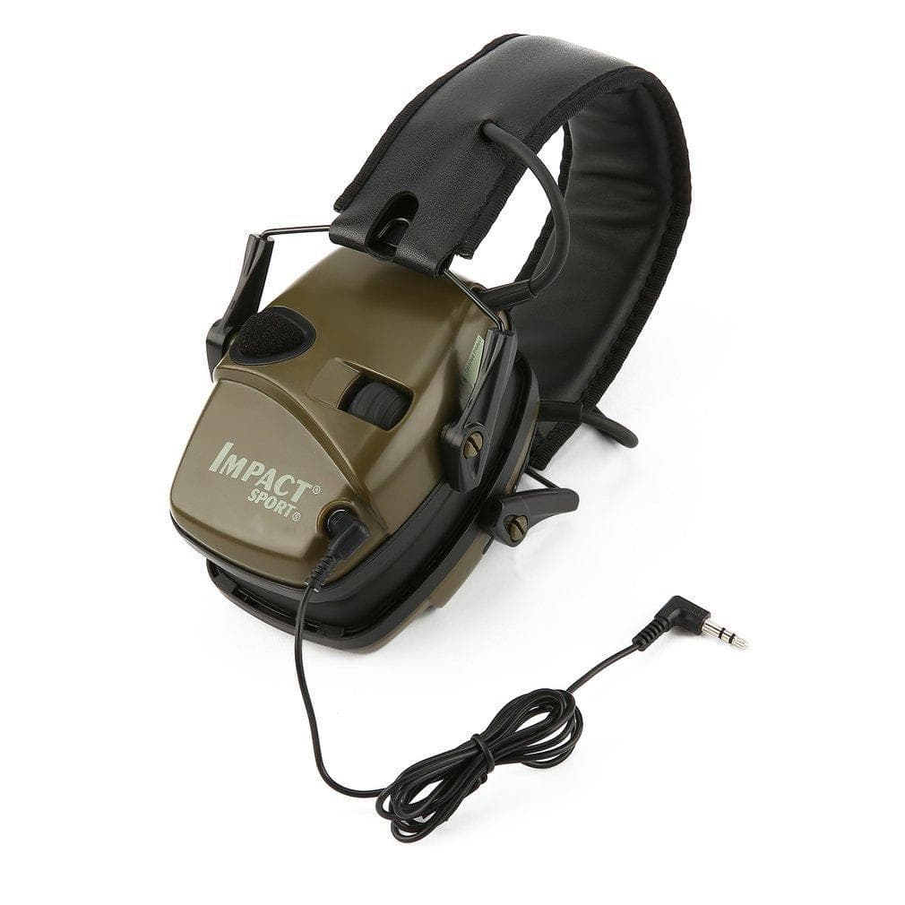 High Quality Anti-noise Electronic Tactical Shooting Earmuff Noise Reduction Foldable Hearing-Protector Outdoor Sports Noise-proof Sound green