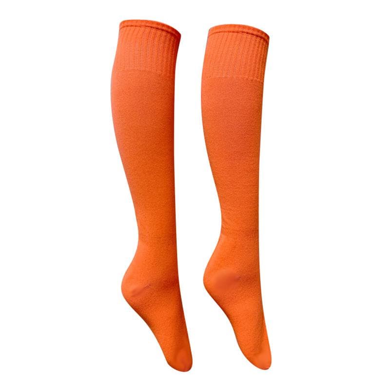 Football Soccer Socks Breathable Outdoor Sports Rugby Stockings Over Knee Socks orange