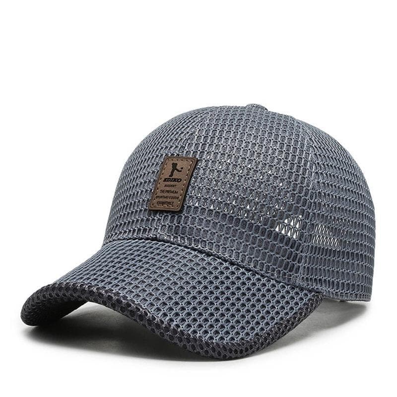 Summer Cool Breathable Mesh Baseball Cap Women Men UV Protection Outdoor Riding Fishing Tennis Golf Caps Fashion Sport Hat grey
