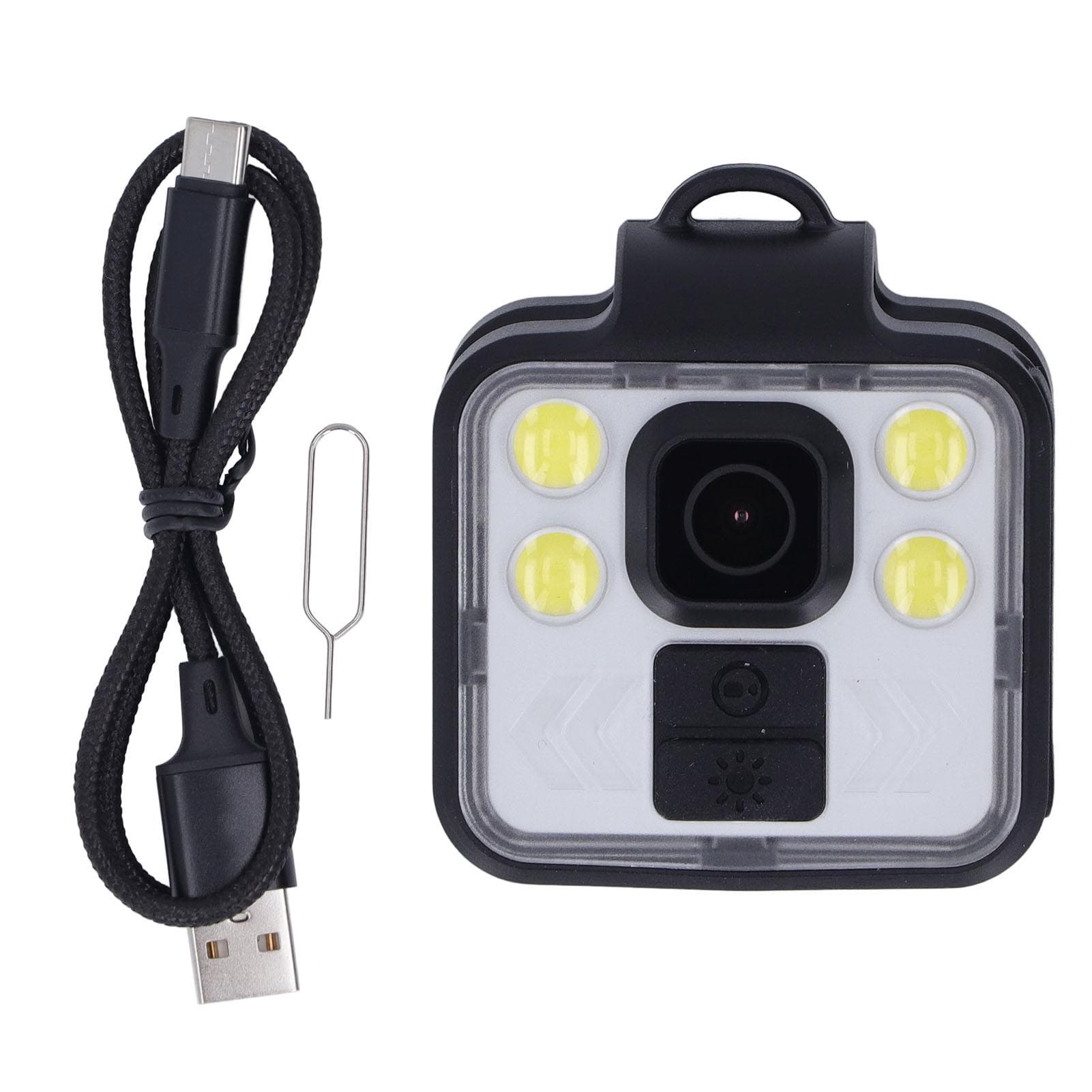 Body Camera Video Recorder with LED Light Wearable IP65 Waterproof Loop Recording for Cycling Law
