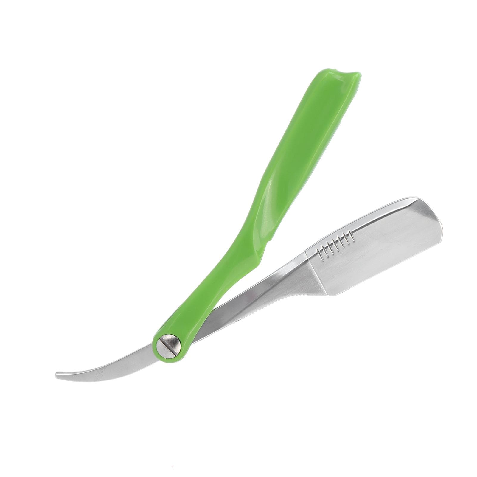 Vintage Barber Straight Shaver Stainless Steel Manual Men s Shaving Straight Edge Shaver Holder green