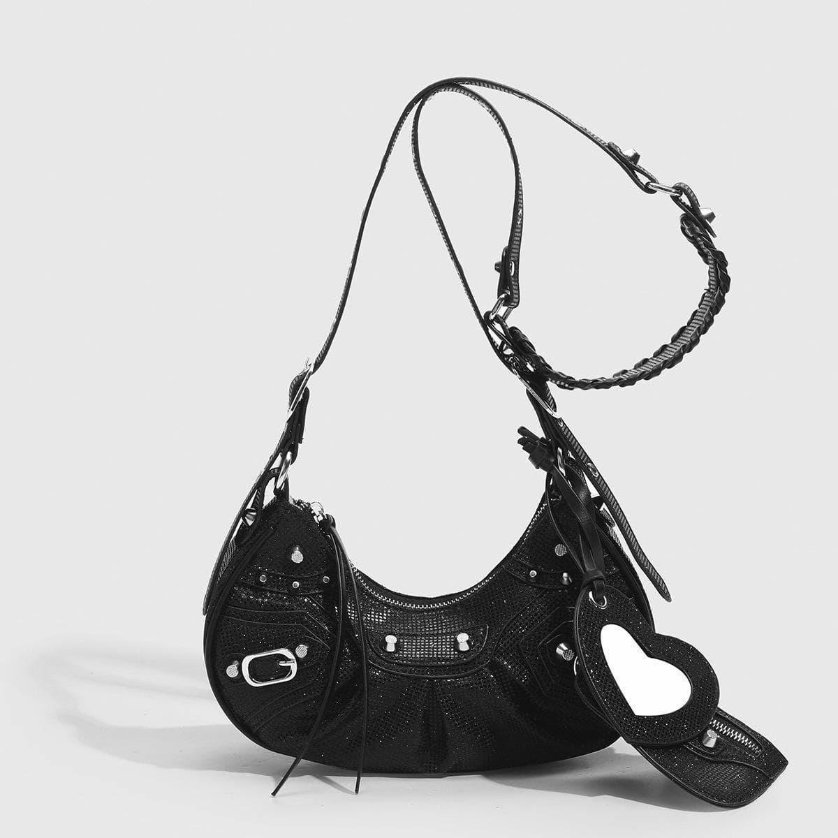 Women Bag Fashion Handbag Hourglass Shoulder Bag Shining Diamond Luxury