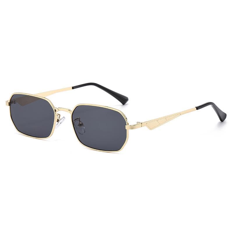 Fashion Small Rectangle Sunglasses Men Women Vintage Square Metal Frame Luxury Brand Sun Glasses UV Protection