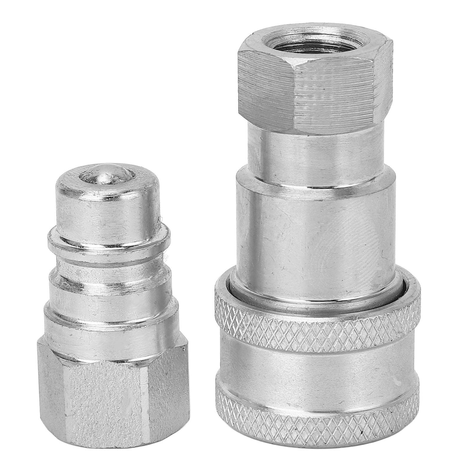 Hydraulic Quick Coupler Hardened Steel Male and Female 14in NPT Hydraulic Quick Connect Fittings