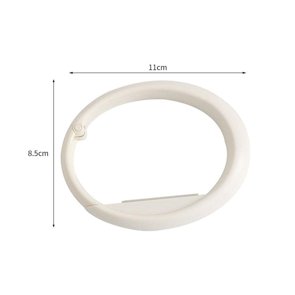 Portable Bag Hook Hanger Foldable Table Hook Office Decor Plastic Desk Side Hook Use Handbag Travel Bag Organizer Hook Holder white