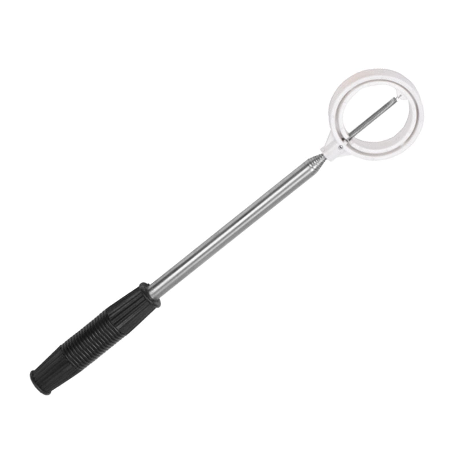Telescopic Golf Ball Retriever Grabber Tool with Spring ReleaseReady Head for Water Pond Lake white