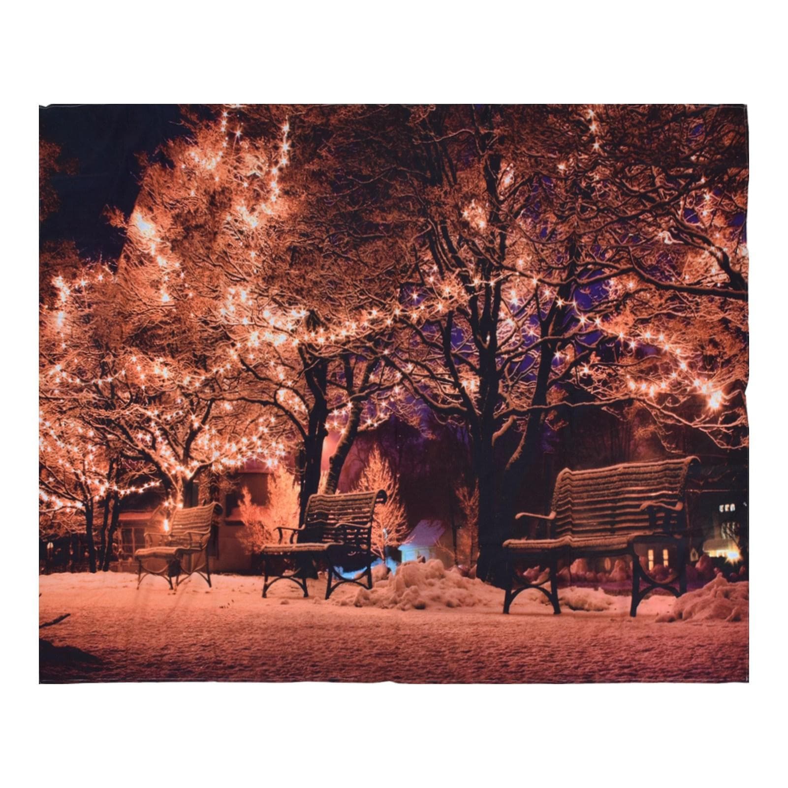 Christmas Tapestry Wall Hanging Home Background Decoration Tapestry for Christmas150x150cm 150x150cm / 59.1x59.1in