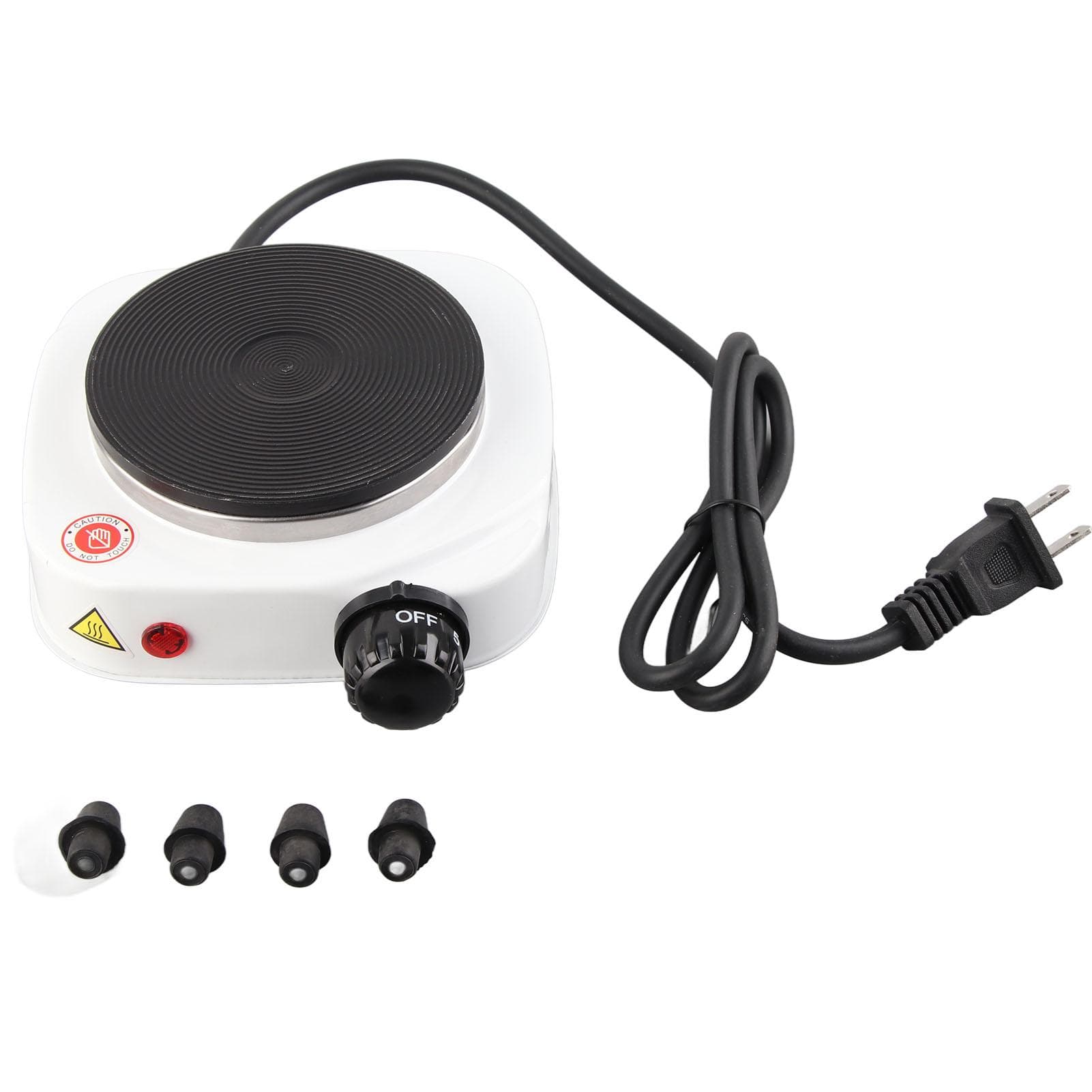 Electric Stove 500W Compact Portable Single Electric Hob Hot Plate Cooktop for Dormitory Office