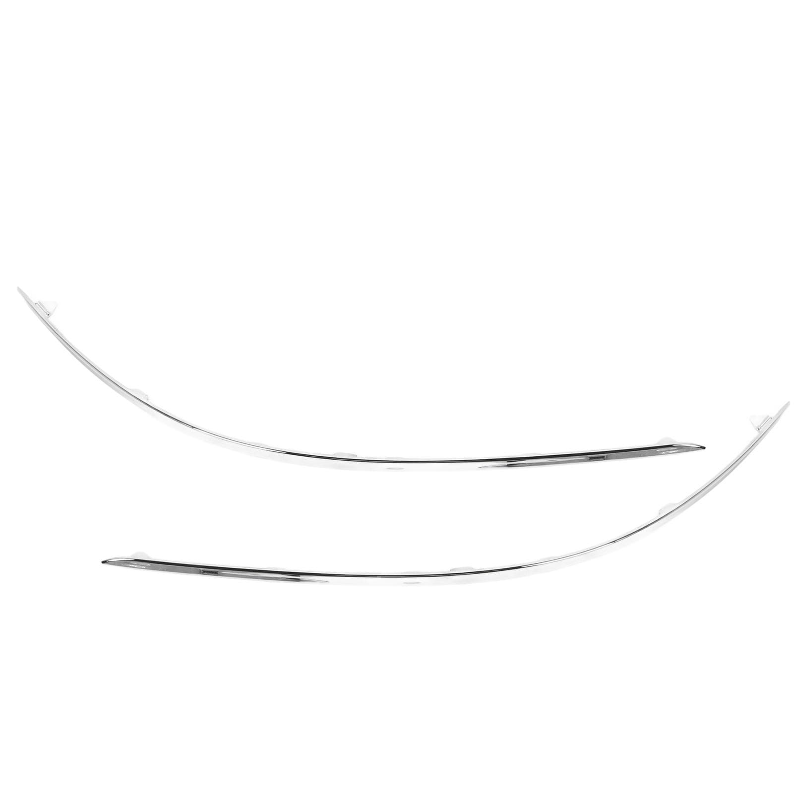 2pcs Front Bumper Lower Chrome Molding Trim 204 885 0821 Replacement for Benz C?Class W204 Standard