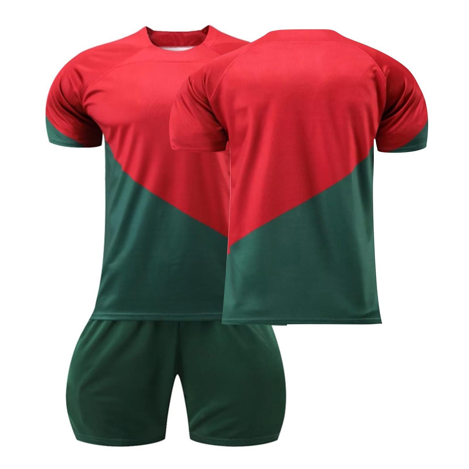 23-23 Portugal Home Children Size Jerseys Two Piece Set 18