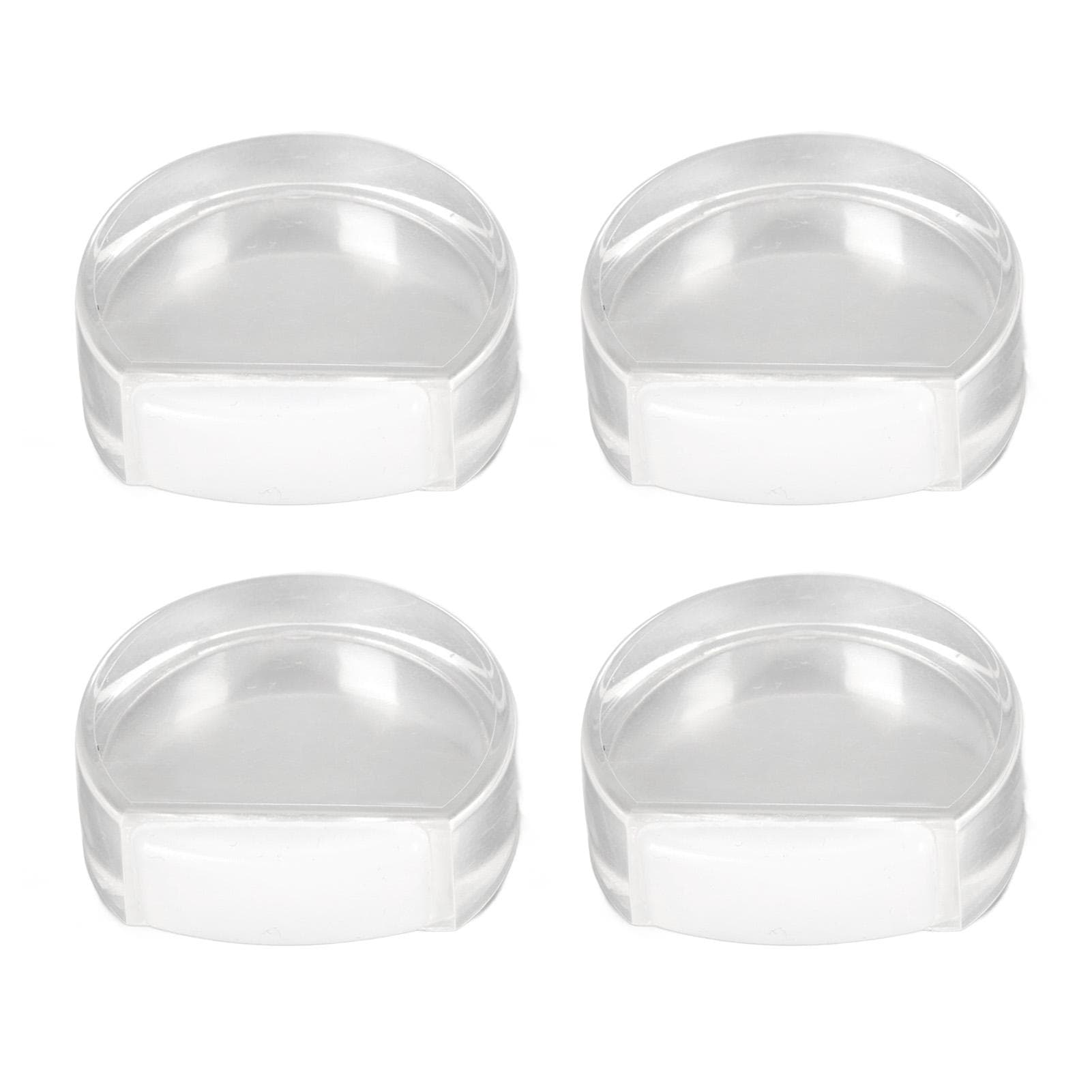 4pcs Transparent Door Stopper Soft Acrylic Door Holder Prevent Impact Floor Door Buffer for Bedroom