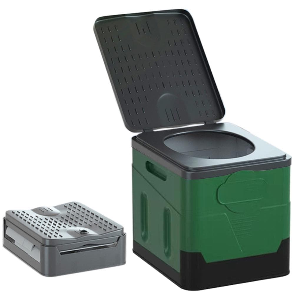 Portable Toilet Folding Toilet for Outdoor Travel Camping Car Potty for Adults Supports Up to 150kg