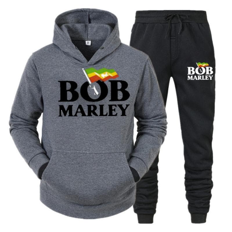 Bob Marley Printed Fashion Men Women Tracksuit Casual Hoodie And Pants 2pcs Sets Oversized Pullover Trend Sweatsuit Men Clothing S